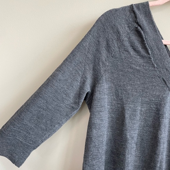 Anthropologie Moth 1/2 Sleeve V-Neck Sweater - Picture 2 of 7